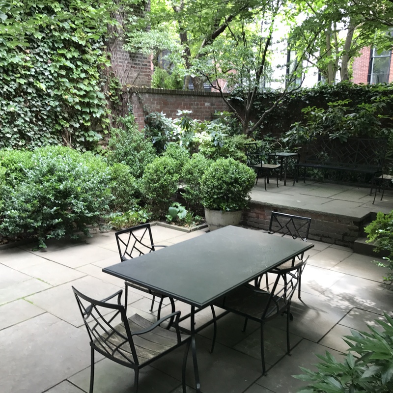 West Village Evergreen Backyard Oasis
